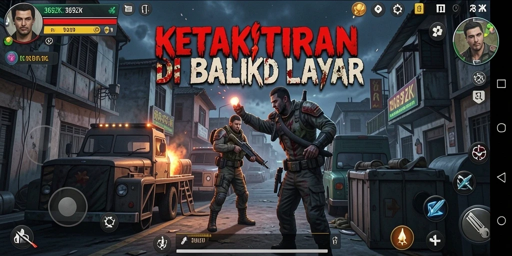 Screenshot dari gameplay seram 369ZK yang penuh ketegangan.