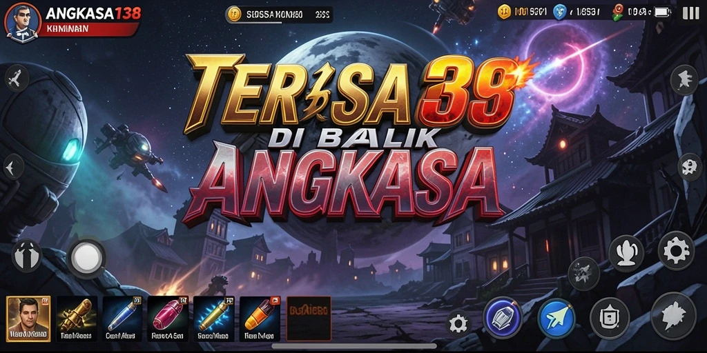 Screenshot gameplay <strong>ANGKASA138</strong> menunjukkan momen menegangkan di luar angkasa.