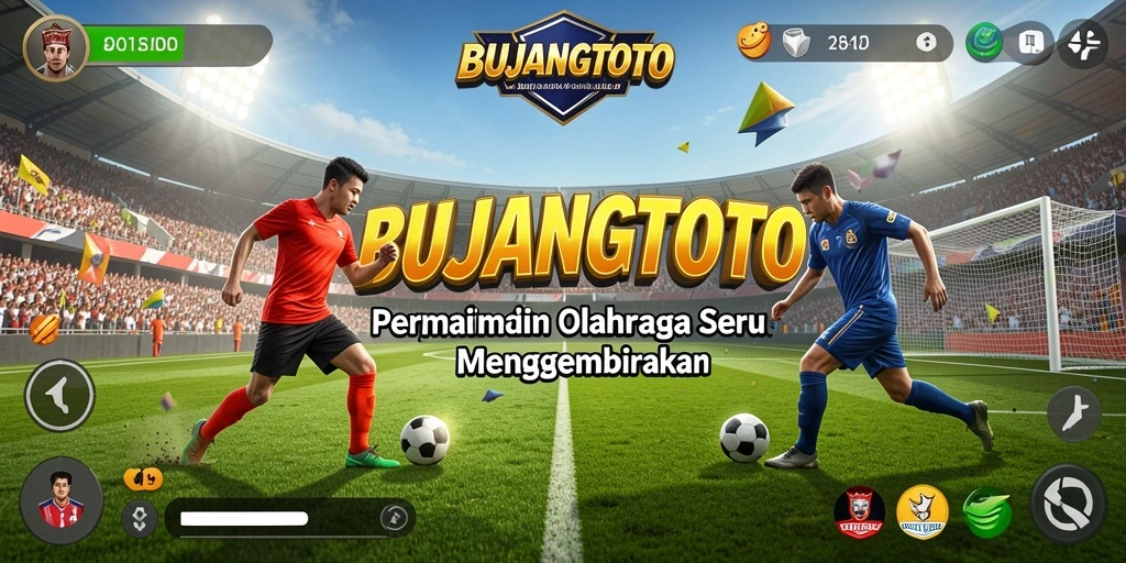 Screenshot gameplay <strong>BUJANGTOTO</strong> menunjukkan aksi olahraga yang mendebarkan.