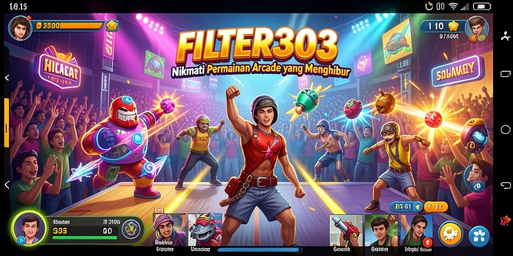 Tampilan gameplay FILTER303 yang dinamis dan mengasyikkan.