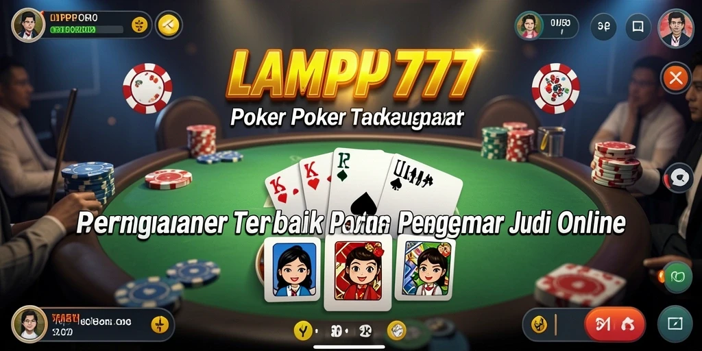 Tampilan menarik gameplay LAMPU777 dalam aksi poker.