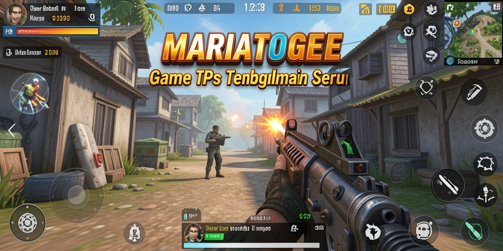 Tangkapan layar utama MARIATOGEL dengan aksi gameplay yang menegangkan.
